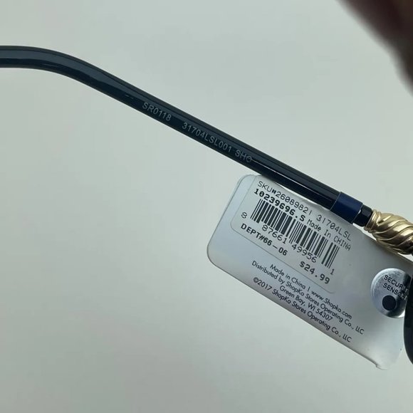 SG00782 NorthCrest Women Sunglasses Black Gradient w/ Gold Design, 100% UVA/UVB - Picture 7 of 8